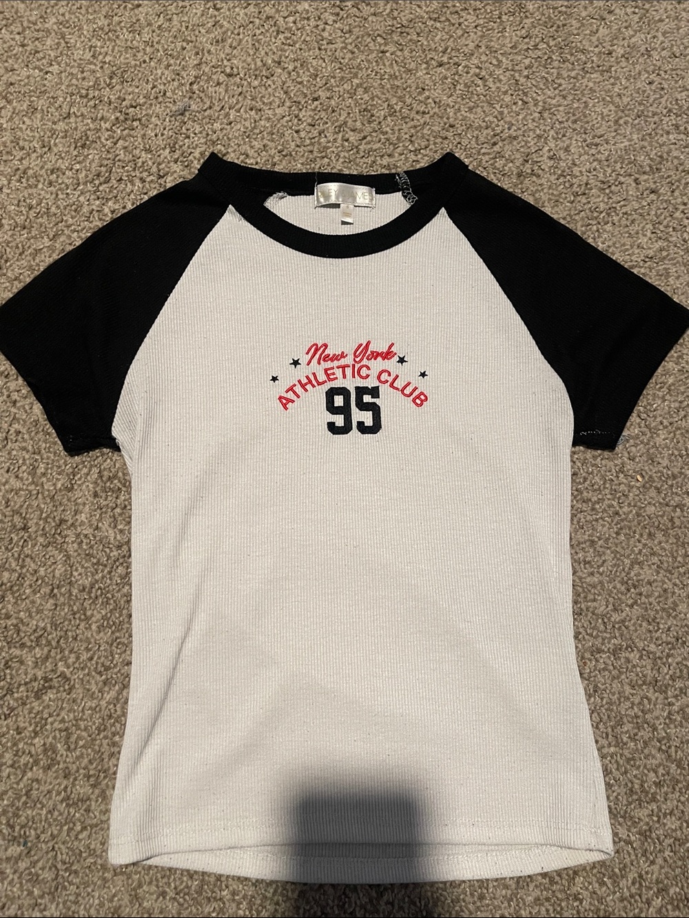 Riley & James White & Black Athletic Club Graphic Tee